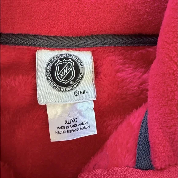 NHL Red Half-Zip Fleece Pullover - Picture 3 of 6